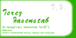 terez hasenstab business card